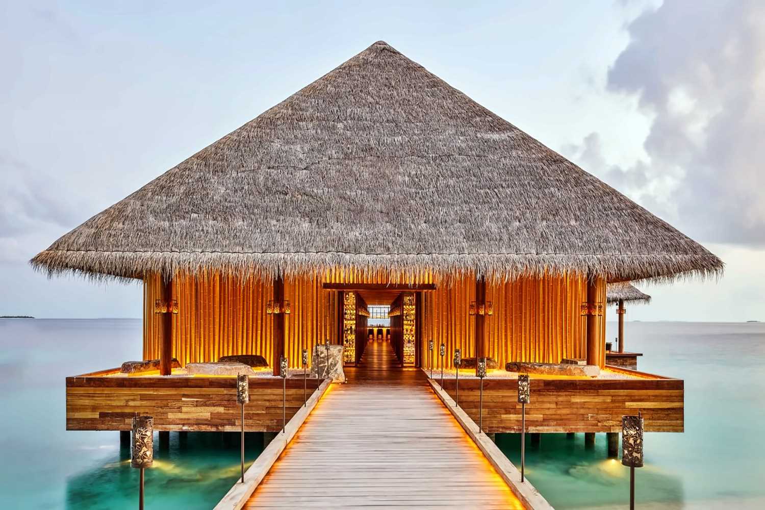 Overwater pavilion at JOALI Maldives in Raa Atoll