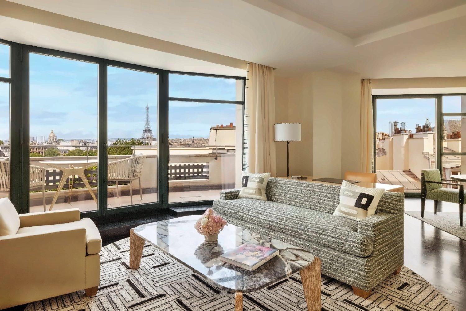 Eiffel Suite at Cheval Blanc Paris, a newly distinguished Palace hotel in France