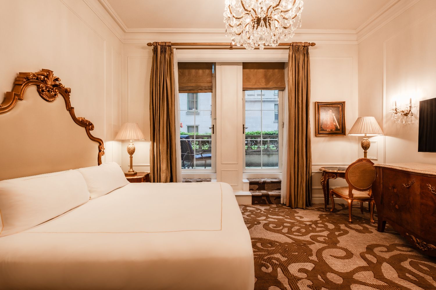 Signature Terrace Room at The Plaza Hotel New York with private terrace