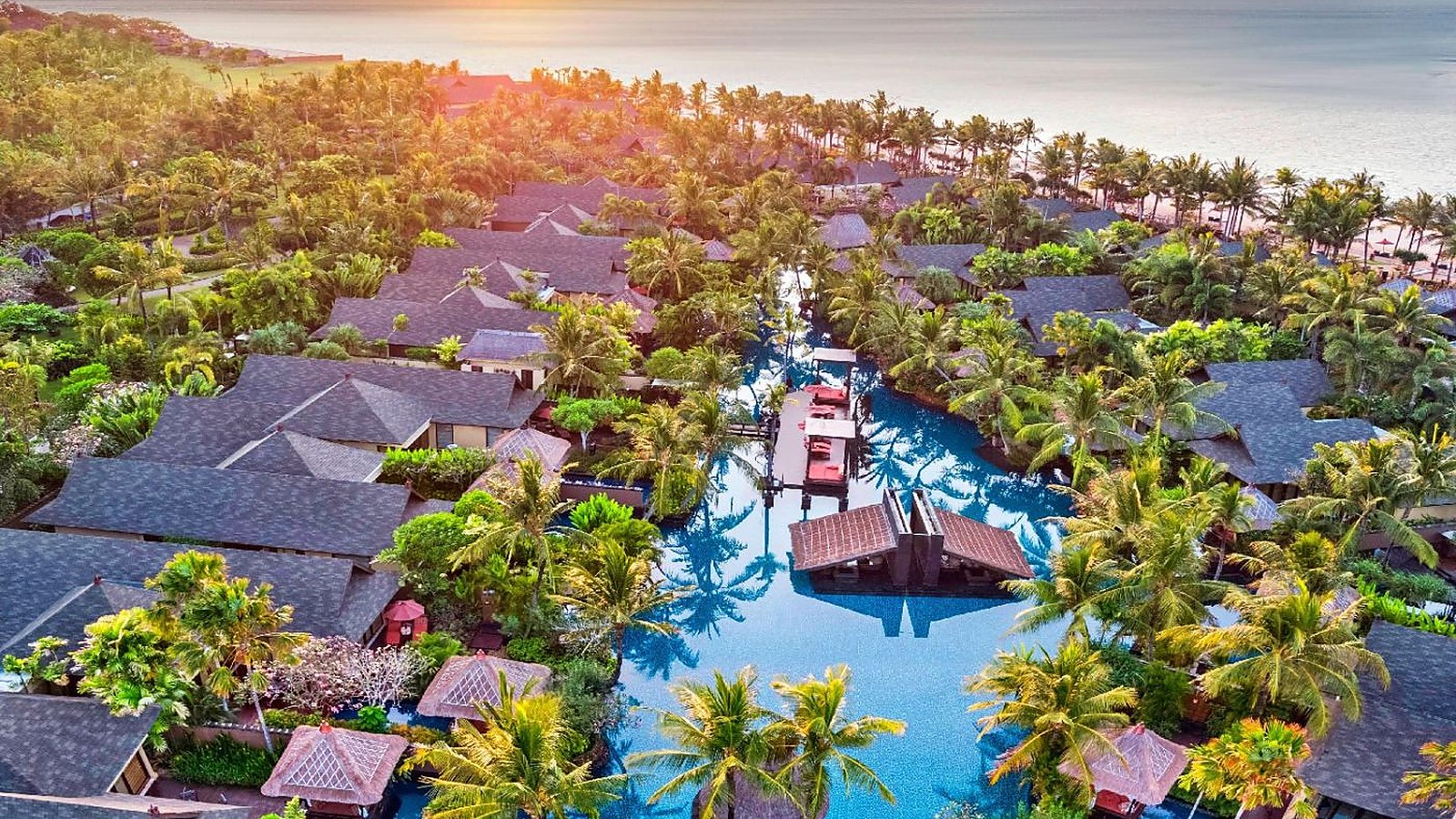 The St Regis Bali aerial resort view representing Nusa Dua luxury ease