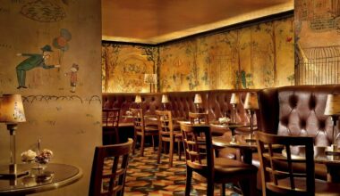 Bemelmans Bar at The Carlyle New York with Ludwig Bemelmans murals and piano bar atmosphere