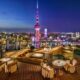 Flair rooftop bar at The Ritz-Carlton Shanghai Pudong with Oriental Pearl Tower views