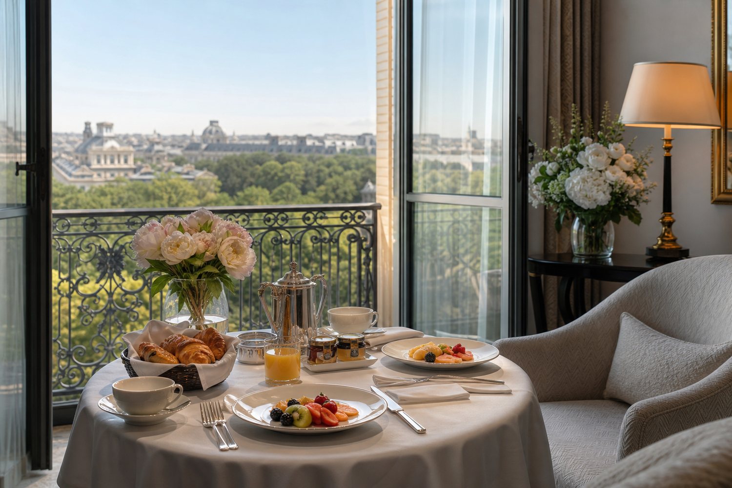 Luxury hotel breakfast setup showing the value of VIP benefits