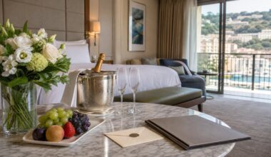 Luxury hotel suite with advisor-booked welcome benefits