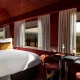 La Dolce Vita Orient Express suite with views across the Tuscan countryside