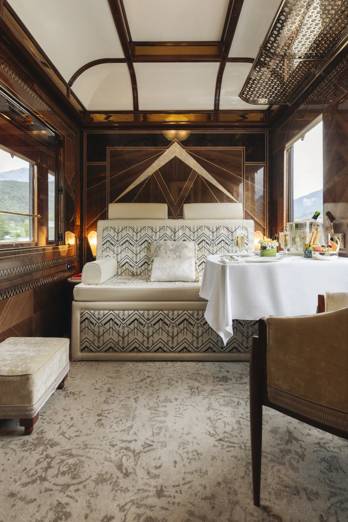 Private suite aboard the Venice Simplon-Orient-Express