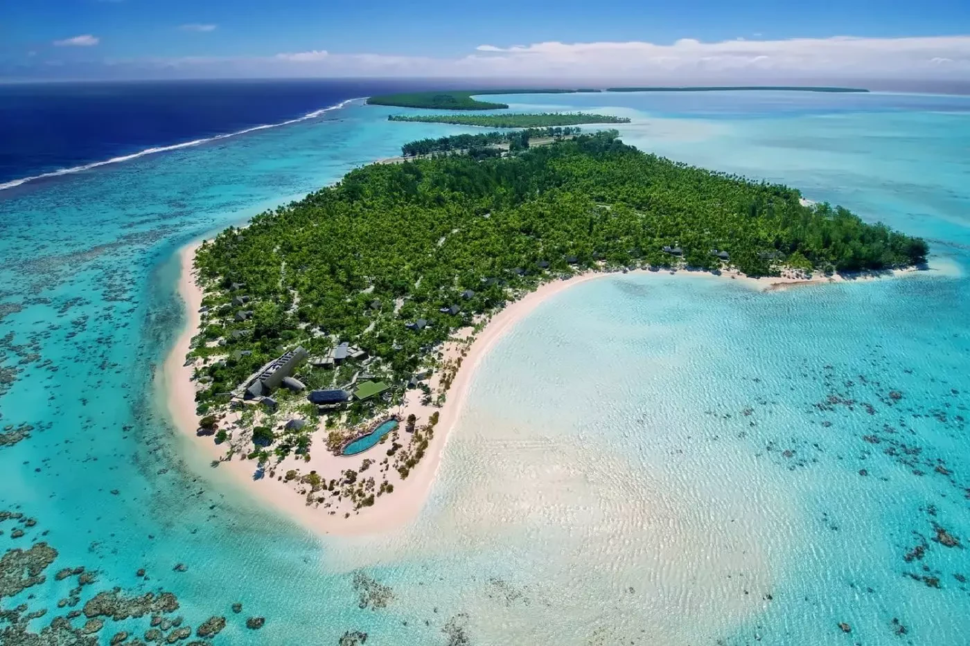 The Brando on the wooded Onetahi islet beside Tetiaroa lagoon