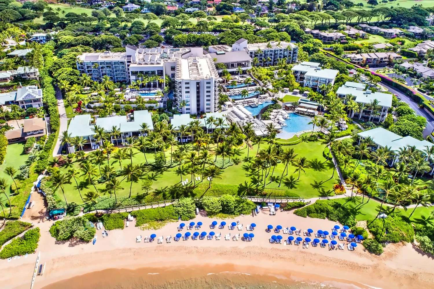 Andaz Maui resort grounds beside Mokapu Beach