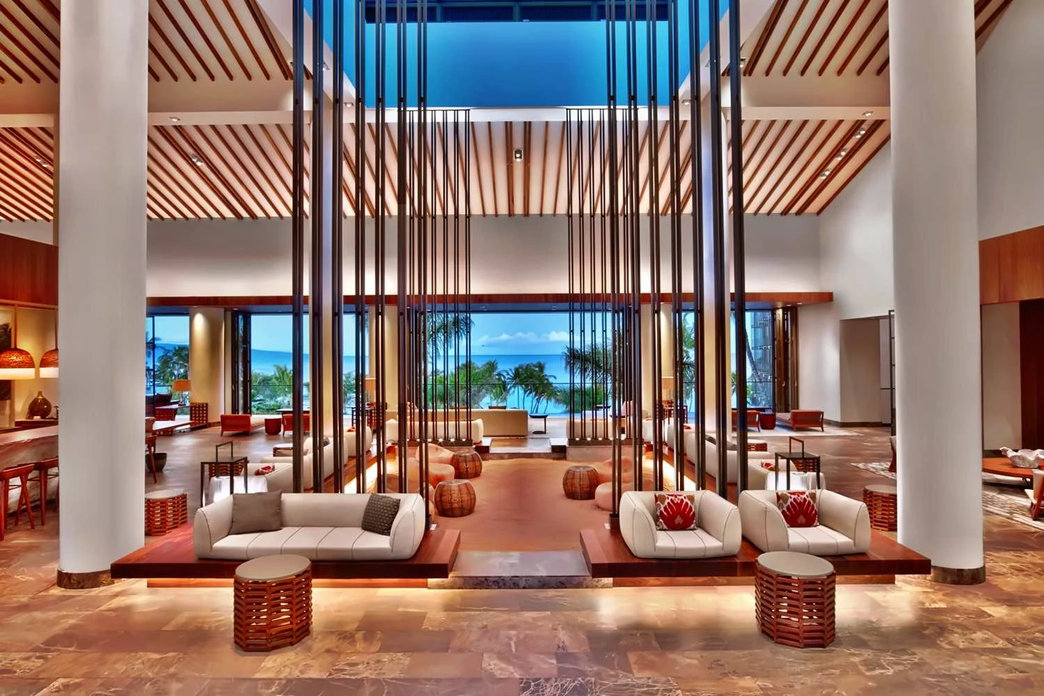 Open lobby with ocean views at Andaz Maui