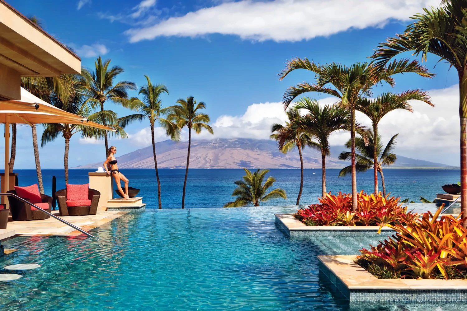 Ocean-facing pool at Four Seasons Resort Maui at Wailea